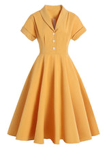 Hepburn V-neck Short Sleeve Retro Dress