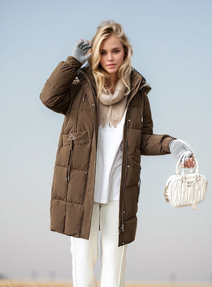 Loose Thick Warm Long Cotton-padded Jacket