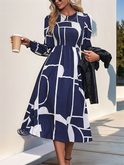 Play Long-sleeved Printed Dress