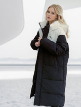 Loose Hooded Mid-length Cotton-padded Jacket Coat