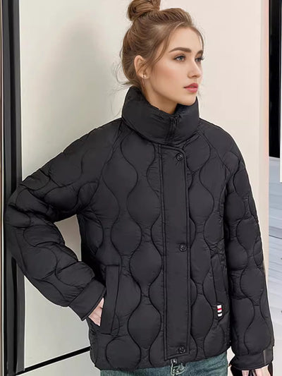 Fashion Stand-up Collar Cotton-padded Jacket Coat