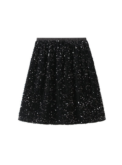 Sexy A-line Sequined Velvet Skirt