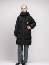 Long Hooded Padded Cotton-padded Jacket Coat