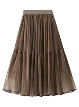 Women Tulle Slim Skirt