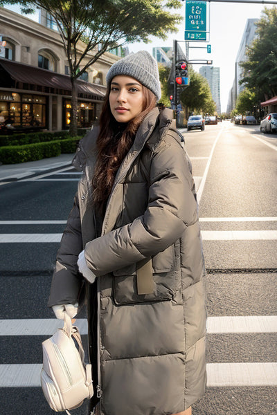 Medium and Long Loose Padded Down Coat