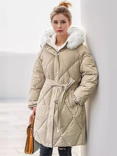 Medium to Long Cotton-padded Jacket Coat