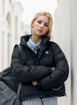 Short Collar Cotton-padded Down Jacket