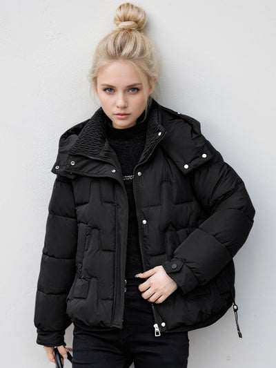 Short Cotton-padded Down Coat