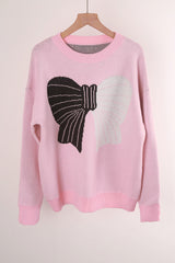 Pullover Sow Color Matching Sweater