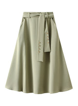 High Waist Medium to Long Slim Skirt