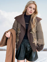 Slim Casual Lapel Short Cotton-padded Jacket Coat