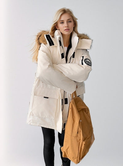 Loose Padded Hooded Cotton-padded Jacket Coat