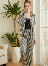 Three-piece Lapel Short-sleeved Trousers Suit