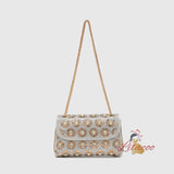 Diamond-studded Golden Sunflower Diamond Bag