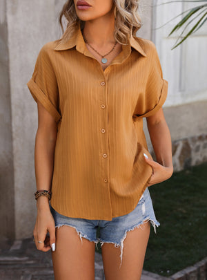 Loose Short-sleeved Casual Shirt