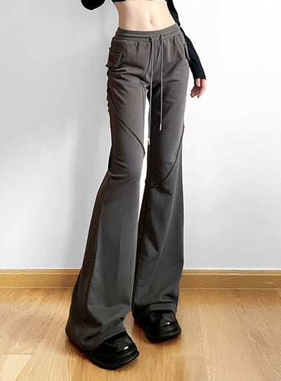 Slim-fit and Leg-showing High-waisted Pant