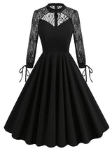 Hollow Backless Lace Retro Halloween Dress