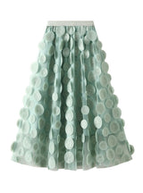 Heavy Industry Three-dimensional Polka-dot Gauze Skirt