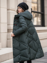 Retro Long Thick Loose Cotton-padded Jacket