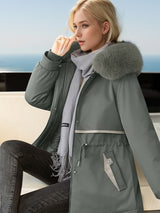 Women Hood Thickened Cotton-padded Jacket