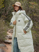 Hood Thickened Long Cotton-padded Down Jacket