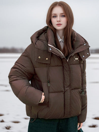 Warm Hooded Padded Cotton-padded Jacket Coat