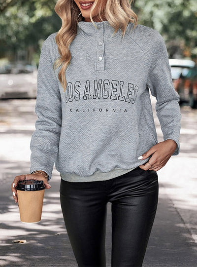 Women Long Sleeve Letter Top