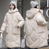 Thick and Loose Medium and Long Over-the-knee Cotton-padded Coat