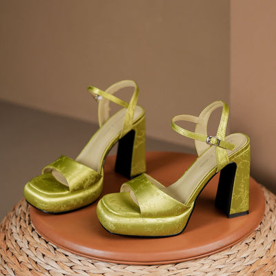 Waterproof Platform Thick Heel Sandals