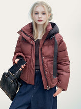 Fashion Padded Hooded Cotton Down Coat