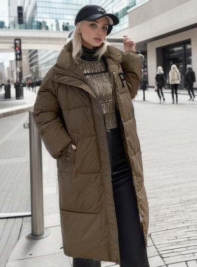 Long Over-the-knee Down Jacket Coat