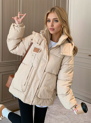 Thickened Cotton-padded Down Jacket Coat