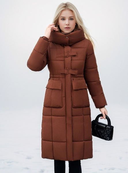 Medium and Long Over-the-knee Thickened Cotton-padded Jacket