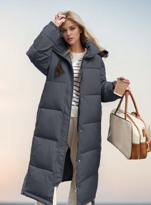 Over-the-knee Loose Long Thick Cotton-padded Coat