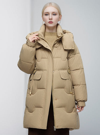 Medium and Long Slim Loose Padded Coat