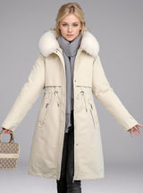 Slim and Long Padded Cotton-padded Coat