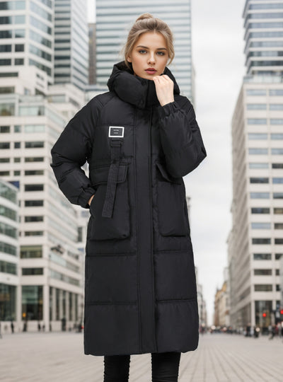 Medium and Long Over-the-knee Padded Cotton-padded Coat