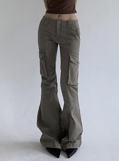 Low Waist Pocket Stitching Pant