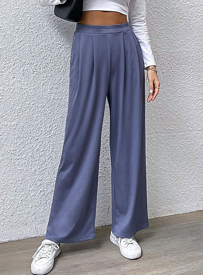 Folding Leisure Wide-leg Pants