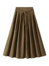 High Waist Pleated Skirt