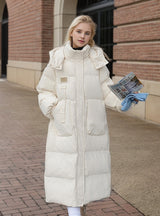 Winter Over-the-knee Thickened Cotton-padded Jacket