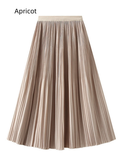 Summer Pleated Long Skirt