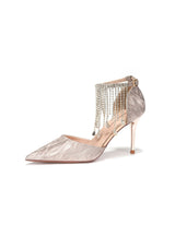 Crystal Tassels Shiny Stilettos Wedding Shoes