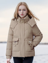 Loose Padded Pocket Cotton-padded Jacket