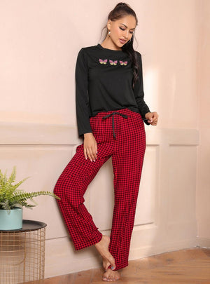 Long Sleeve Pajamas Suit