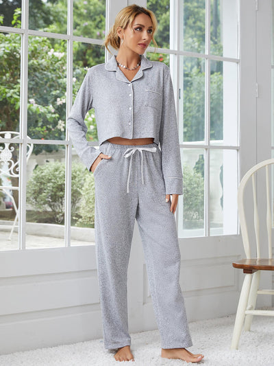 Long-sleeved Pajamas Suit