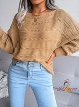 Hollow Twist Leisure Knitted Sweater