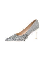 Sequined Gradient Wedding Shoes