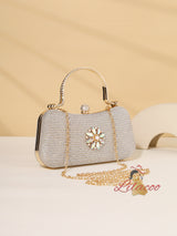 Diamond-studded Party Dress Handbag