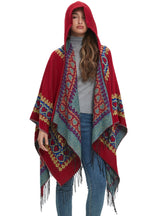 Love Red Tassel Hooded Cloak